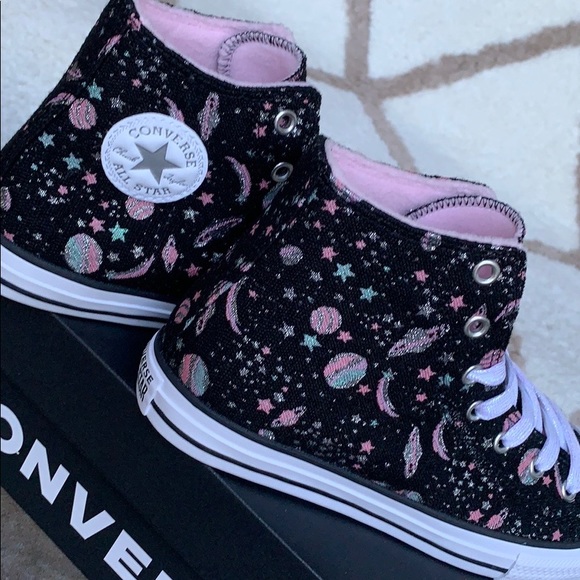 CONVERSE CTAS HI black/white/pure silver WMNS - Picture 8 of 16